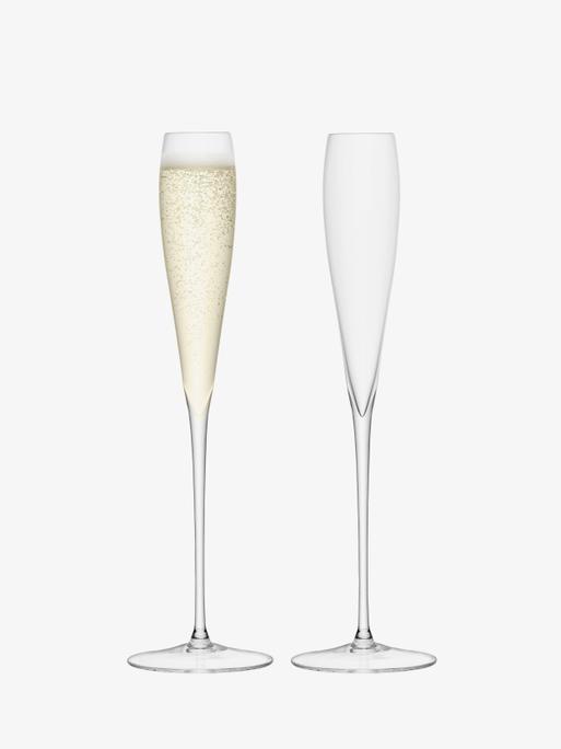 Grand Champagne Flute x 2 3.5oz, Clear, Wine