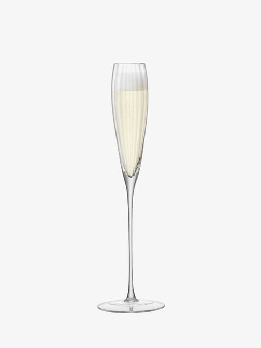 Grand Champagne Flute x 2 6oz, Clear, Aurelia