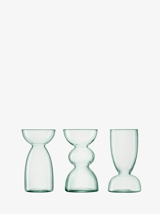 Trio Vase Set x 3 H5in, Clear | Canopy | LSA Interior
