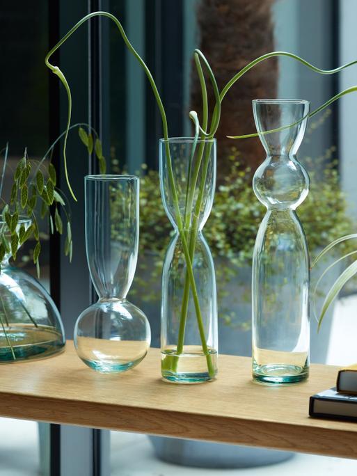 Trio Vase Set H9.75in / 11.75in / H13.75in, Clear | Canopy | LSA Interior