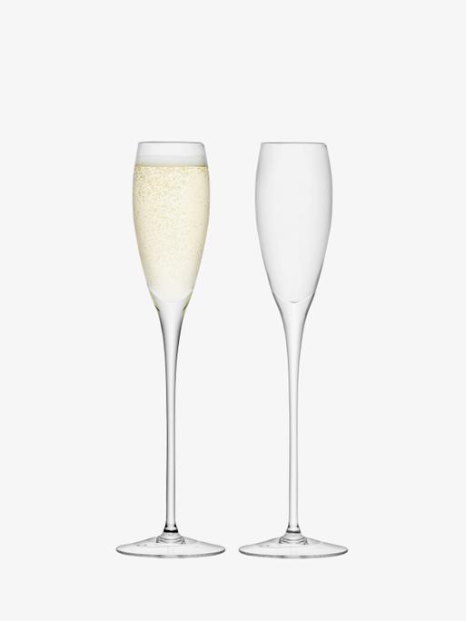 Rectangle champagne flutes deals